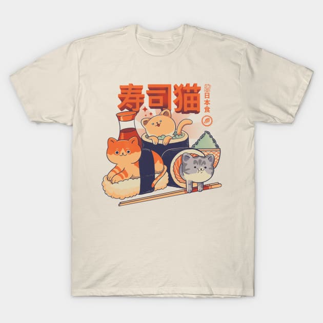 Sushi Cats T-Shirt by ppmid